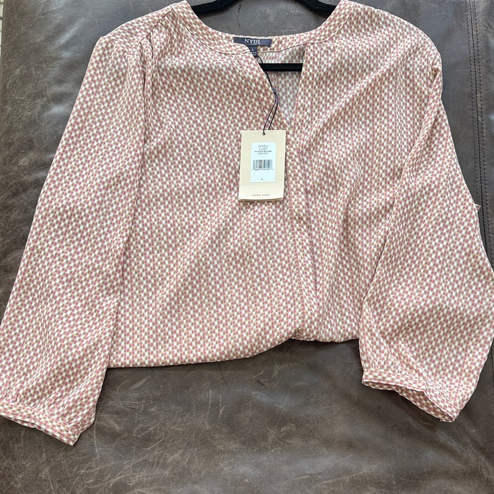 NYDJ Blush Patterned Blouse